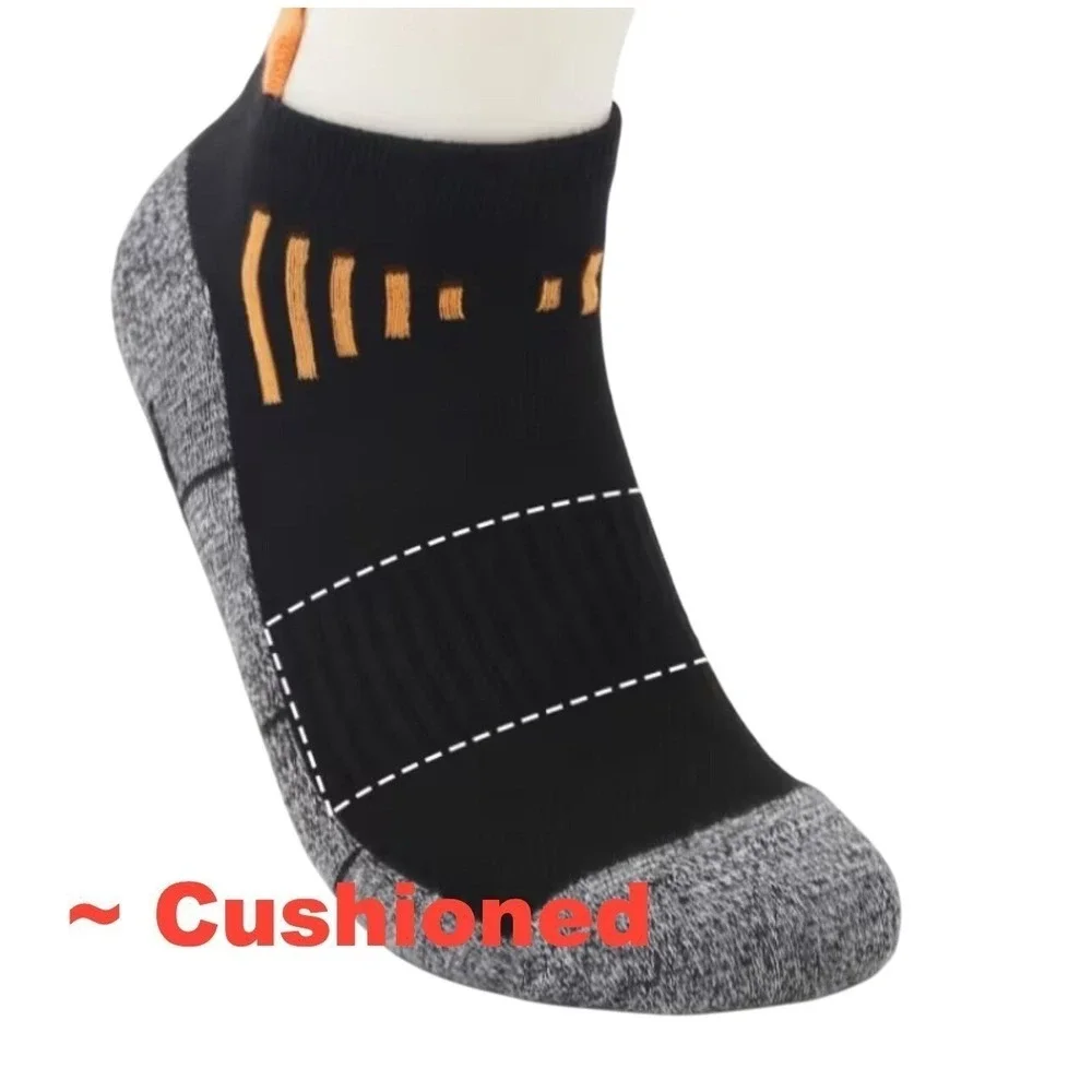 Colorful Athletic Women's Socks 6 PACK Tab Low Cut High Quality Cushioned NEW